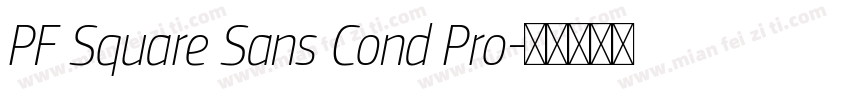 PF Square Sans Cond Pro字体转换